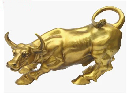 Brass cow